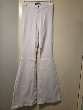 JC & JQ White Bell Bottom Stretch Pants